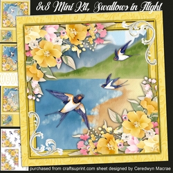 8x8 Mini Kit , Swallows in Flight