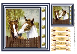 Gorgeous Young Horses 7x7