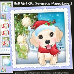 8x8 Mini Kit ,Gorgeous Puppy Love 3