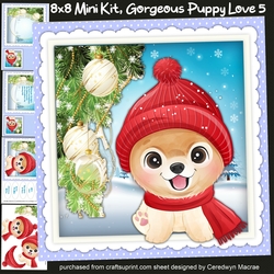 8x8 Mini Kit ,Gorgeous Puppy Love 5