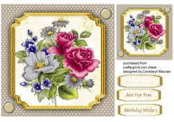 Beautiful Watercoloured Mixed Flowers