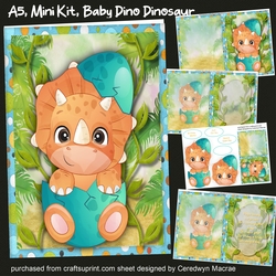 A5 , Mini Kit, Baby Dino Dinosaur