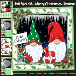 8x8 Mini Kit, Merry Christmas Gnomes