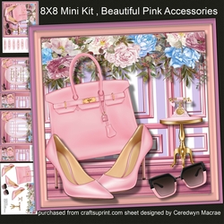 8x8 Mini Kit, Beautiful Pink Accessories