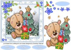 7x7 Teddys Christmas Tree
