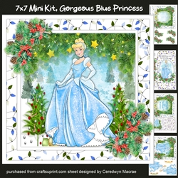 7x7 Mini Kit, Gorgeous Christmas Princess 2