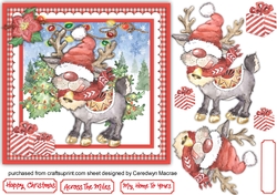 Christmas Reindeer Red