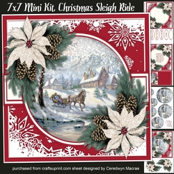 7x7 Mini Kit, Christmas Sleigh Ride