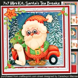 7x7 Mini Kit, Santas Tea Break