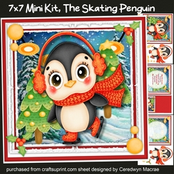 7x7 Mini Kit, The Skating Penguin 