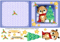 Print and Fold , Cute Baby Reindeer