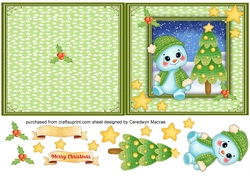Print and Fold , Cute Snow Baby