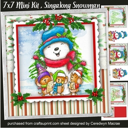 7X7 Mini Kit , Singalong Snowman