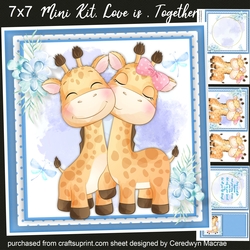 7x7 Mini Kit, Love Is , Together