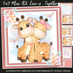 7x7 Mini Kit, Love Is , Together