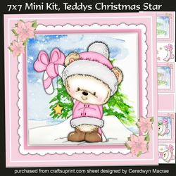 7x7 Mini Kit, Teddys Christmas Star