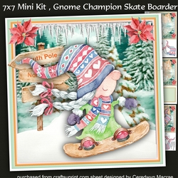 7x7 Mini Kit Gnome Champion Skate Boarder