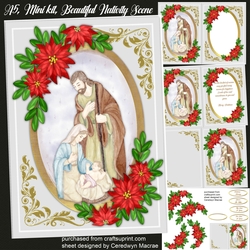 A5, Mini Kit, Beautiful Nativity Scene 