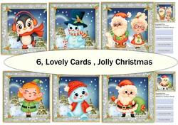 6, Lovely cards Jolly Christmas