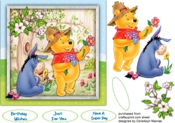 7x7 Poohs Picking The Flowers