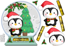 Lovely Penguins  Snow Globe 