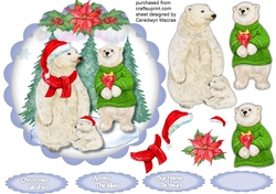 Beautiful Polar Bear Family 