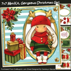 7x7 Mini Kit, Gorgeous Christmas Girl