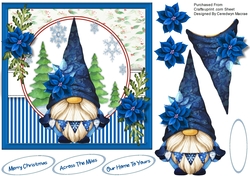 Blue Christmas Gnome
