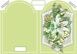 Print, Cut and Fold , Beautiful Lilliess and Berries