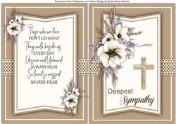 Sympathy Card and Insert  3