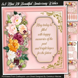 8x8 Mini Kit, Beautiful Anniversary Wishes
