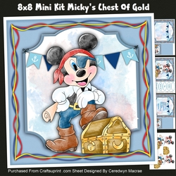 8x8 Mini Kit, Mickys Chest Of Gold