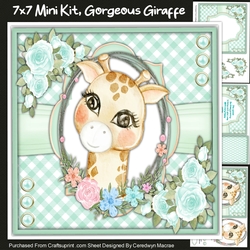 7x7 Mini Kit Gorgeous Giraffe