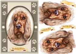 A5 Beautiful Cocker Spaniel Dog