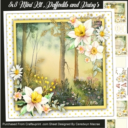 8x8 Mini Kit, Daffodils and Daisys
