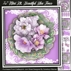 7X7 Mini Kit, Beautiful Lilac Tones