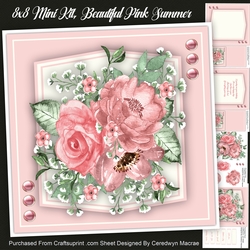 8x8 Mini Kit, Beautiful Pink Summer