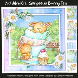 7x7 Mini Kit, Gorgeous Bunny Tea