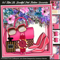 8x8 Mini KIt, Beautiful Pink Fashion Accessories