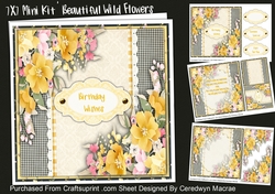 7x7 Mini Kit, Beautiful Wild Flowers 