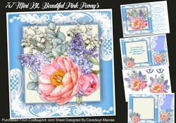 7x7 Beautiful Pink Peonys