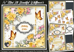 7x7 Mini Kit , Beautiful Wildflowers 