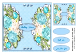 Beautiful Roses on Lace