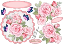 Beautiful Pink Rose Topper