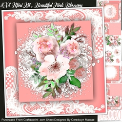 8x8 Mini Kit, Beautiful Pink Blossom 