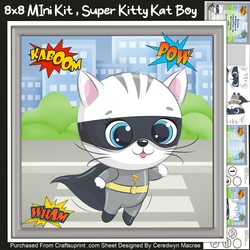 8x8 Mini Kit, Super Kitty Kat , Boy