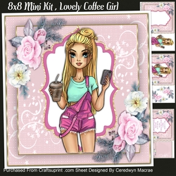 8X8 Mini Kit , Lovely Coffee Girl 1