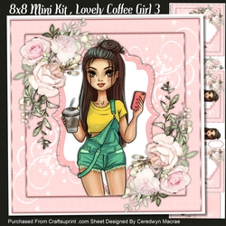 8X8 Mini Kit , Lovely Coffee Girl 3