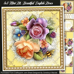 8x8 Mini Kit Beautiful Englsh Roes