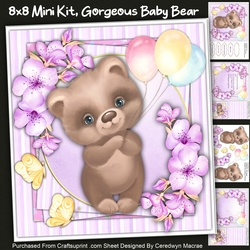 8x8 Mini Kit ,Gorgeous Baby Bear